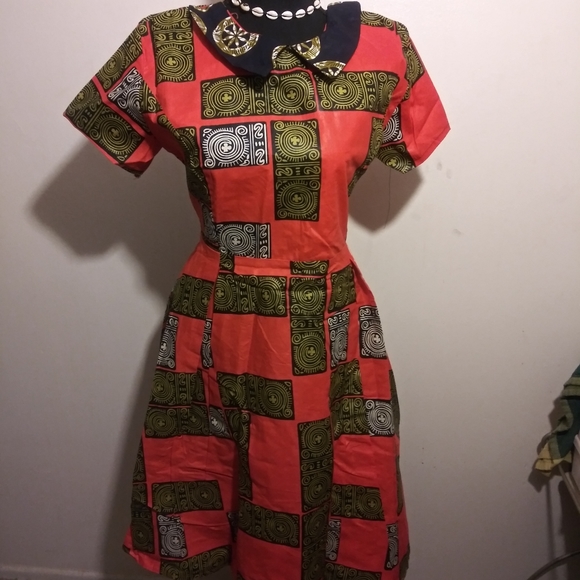African Ankara Dress - Picture 1 of 6